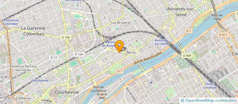 localisation de l'entreprise SARL AUK à COURBEVOIE