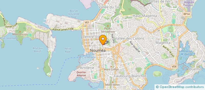 localisation de l'entreprise SARL AUM  NOUMEA