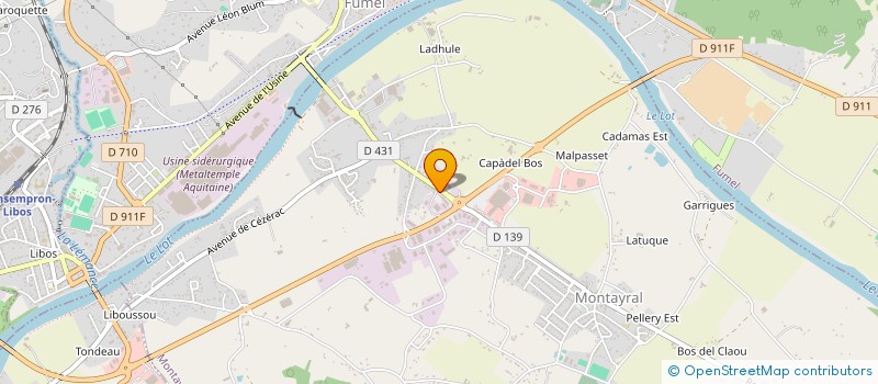 localisation de l'entreprise SARL AURIA à MONTAYRAL