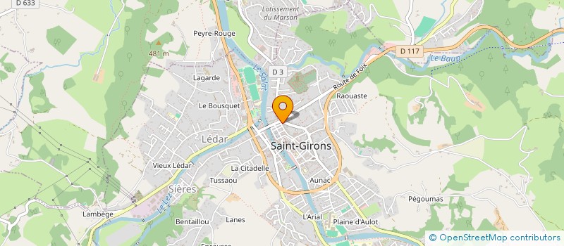 localisation de l'entreprise SARL AURIANE à SAINT-GIRONS