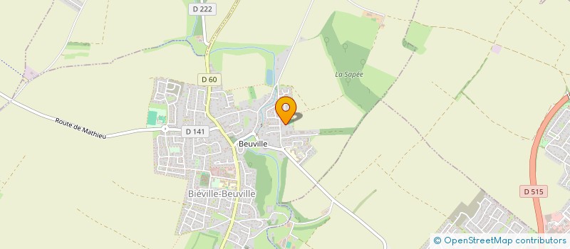 localisation de l'entreprise SARL AURIGNY  BIEVILLE-BEUVILLE