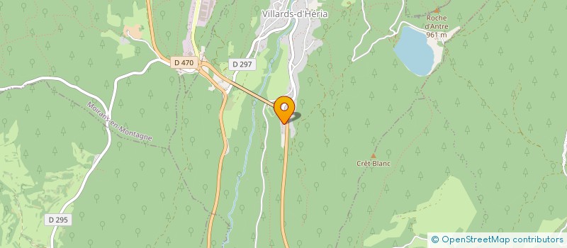 localisation de l'entreprise SARL AURORE LUNETTERIE à VILLARDS-D'HERIA