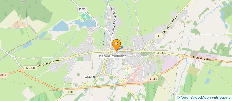 localisation de l'entreprise SARL AUROUX-NICOLET  CHATEAUMEILLANT