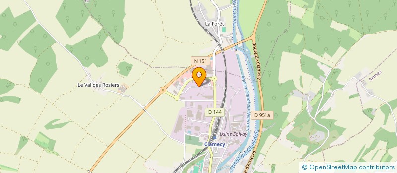 localisation de l'entreprise SARL AUTO BILAN CLAMECY à CLAMECY