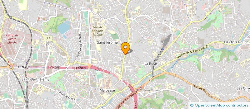 localisation de l'entreprise SARL AUTO BILAN SAINT JEROME  MARSEILLE