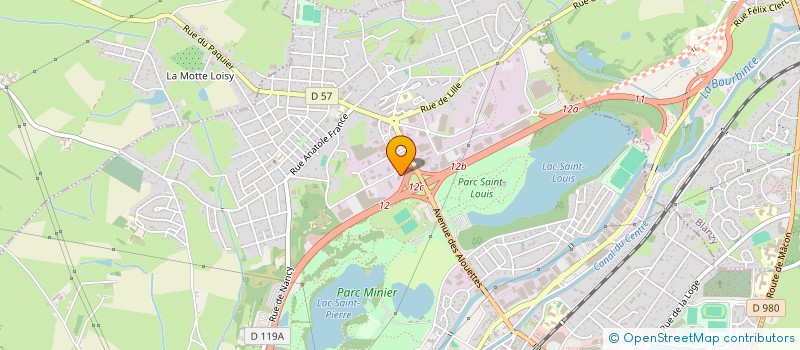 localisation de l'entreprise SARL AUTO BOURGOGNE VACHER à MONTCEAU-LES-MINES