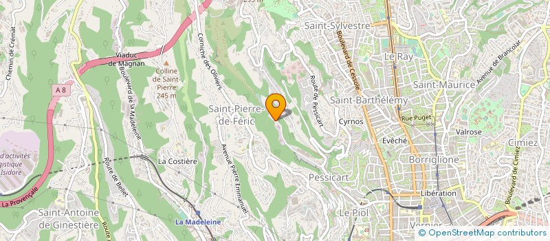 localisation de l'entreprise SARL AUTO CASSE à NICE