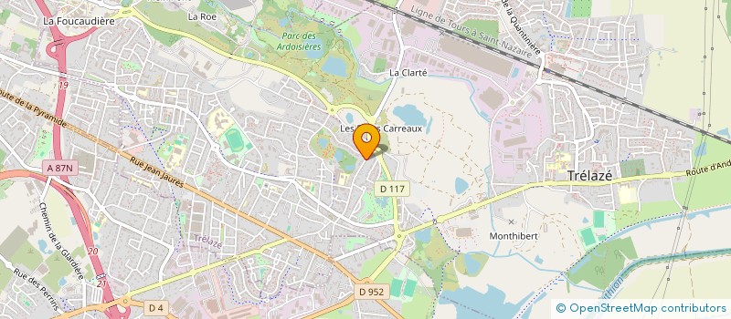 localisation de l'entreprise SARL AUTO CENTER IMPORT 49  TRELAZE