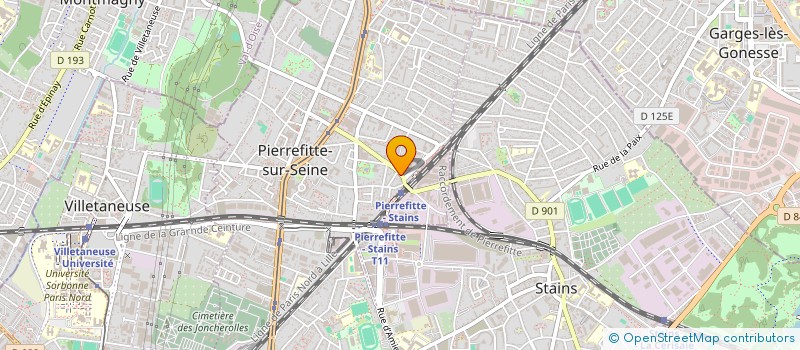 localisation de l'entreprise SARL AUTO CLEAN à PIERREFITTE-SUR-SEINE