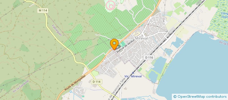 localisation de l'entreprise SARL AUTO CONTROLE MIREVAL  MIREVAL