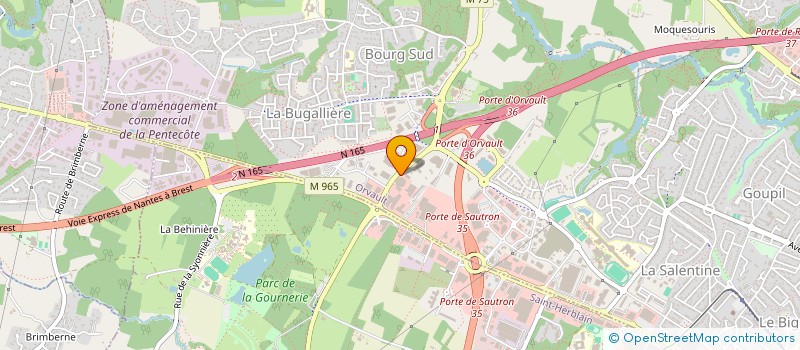 localisation de l'entreprise SARL AUTO-CROISY à ORVAULT