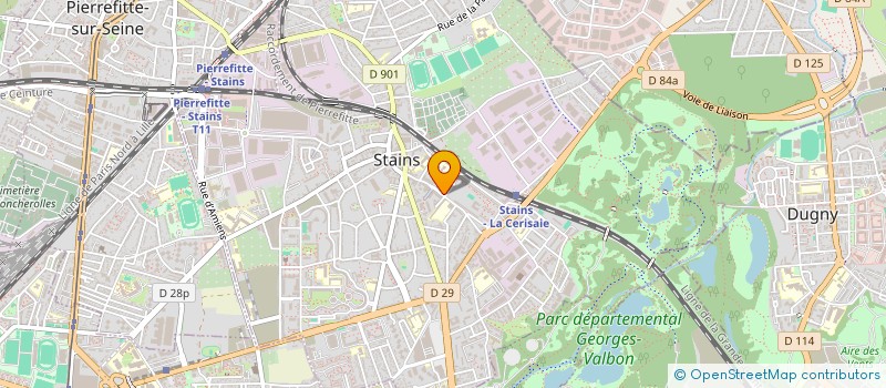 localisation de l'entreprise SARL AUTO ECOLE 6 THEM PERMIS à STAINS