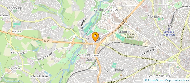 localisation de l'entreprise SARL AUTO ECOLE ANTOINE à LIMOGES