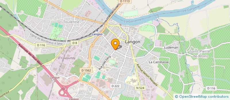 localisation de l'entreprise SARL AUTO ECOLE BARNIEU à LANGON