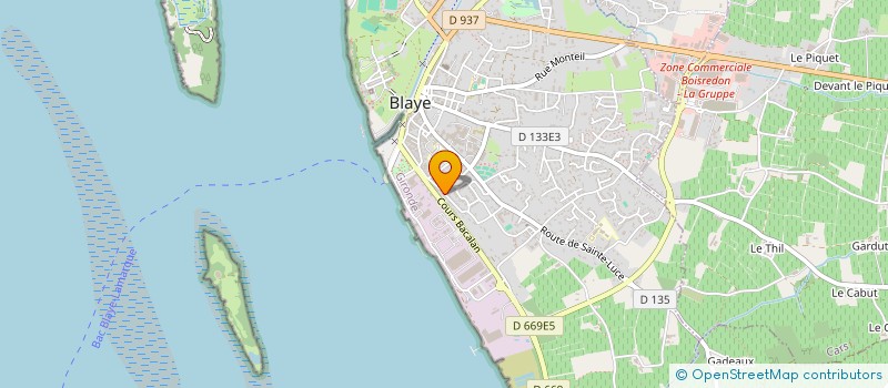 localisation de l'entreprise SARL AUTO ECOLE BLAVIA  BLAYE