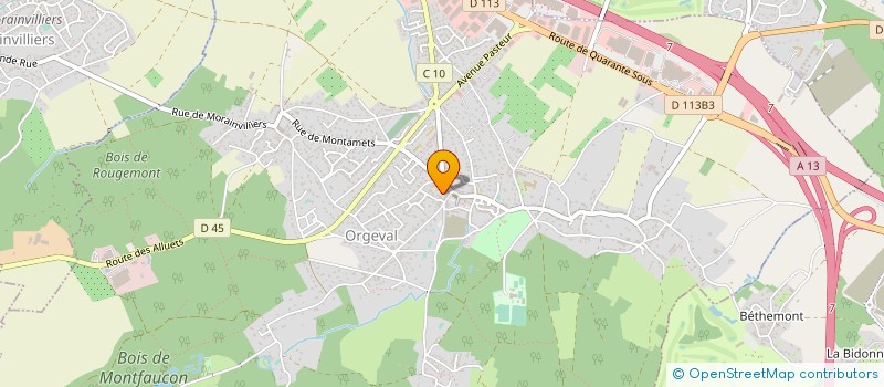 localisation de l'entreprise SARL AUTO ECOLE D'ORGEVAL à ORGEVAL