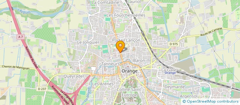 localisation de l'entreprise SARL AUTO ECOLE DE L ARC  ORANGE