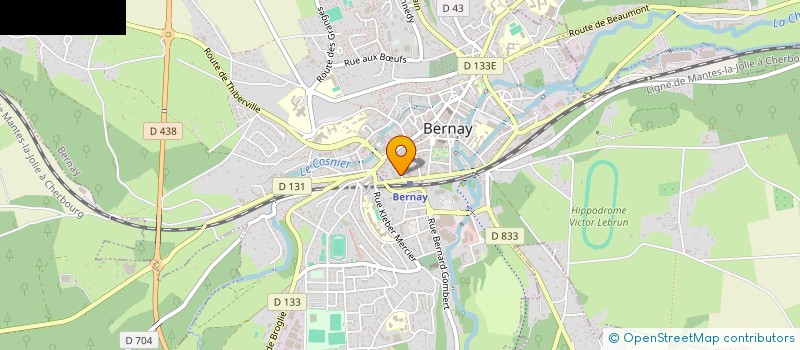 localisation de l'entreprise SARL AUTO ECOLE DE LA GARE  BERNAY