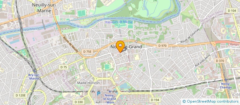 localisation de l'entreprise SARL AUTO ECOLE DE LA MAIRIE à NOISY-LE-GRAND