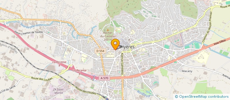 localisation de l'entreprise SARL AUTO ECOLE DE LA RADE à HYERES