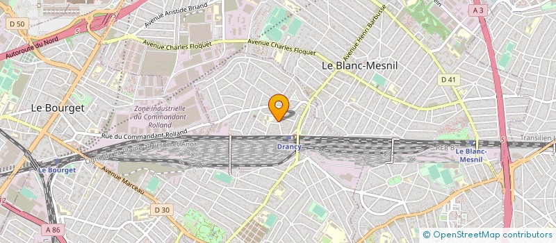 localisation de l'entreprise SARL AUTO-ECOLE GARE DE DRANCY  DRANCY