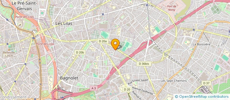 localisation de l'entreprise SARL AUTO ECOLE LOUISE MICHEL à BAGNOLET