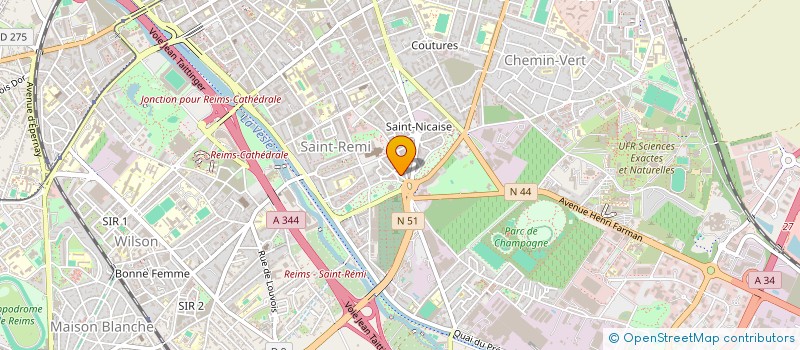 localisation de l'entreprise SARL AUTO FORUM à REIMS