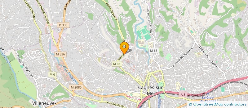 localisation de l'entreprise SARL AUTO IN à CAGNES-SUR-MER