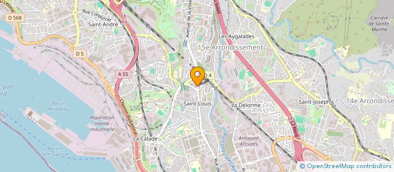 localisation de l'entreprise SARL AUTO JUSTE  MARSEILLE