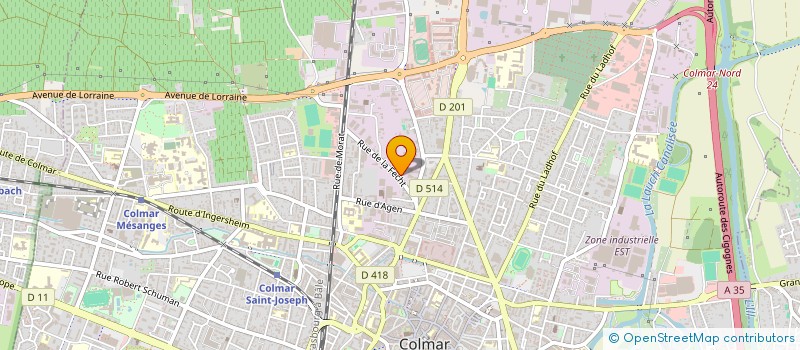 localisation de l'entreprise SARL AUTO-M.O.N.T  COLMAR