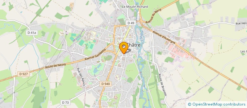 localisation de l'entreprise SARL AUTO MOTO ECOLE CHAUVET à LA CHATRE