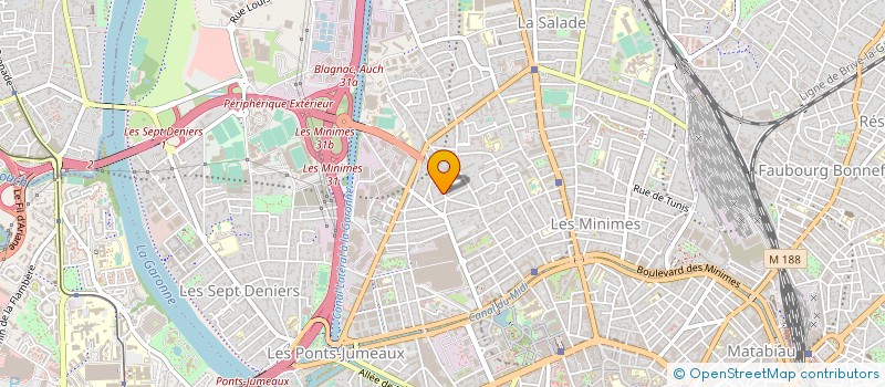 localisation de l'entreprise SARL AUTO PIECES SALAMBO à TOULOUSE