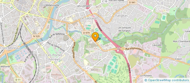 localisation de l'entreprise SARL AUTO PLUS 87 à LIMOGES