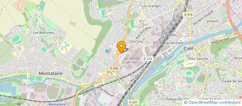 localisation de l'entreprise SARL AUTO SERVICE CONTROLE  MONTATAIRE