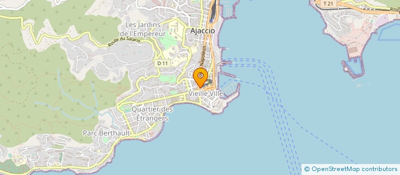 localisation de l'entreprise SARL AUTO TOURISME à AJACCIO