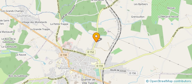 localisation de l'entreprise SARL AUTOCARS FRANCOIS HEBRARD à MONTENDRE