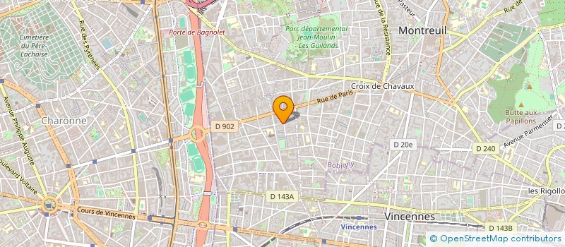 localisation de l'entreprise SARL AUTOFLASH 45  MONTREUIL