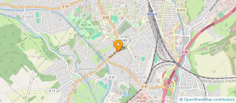 localisation de l'entreprise SARL AUTOFRANCE NEGOCE à BAVILLIERS