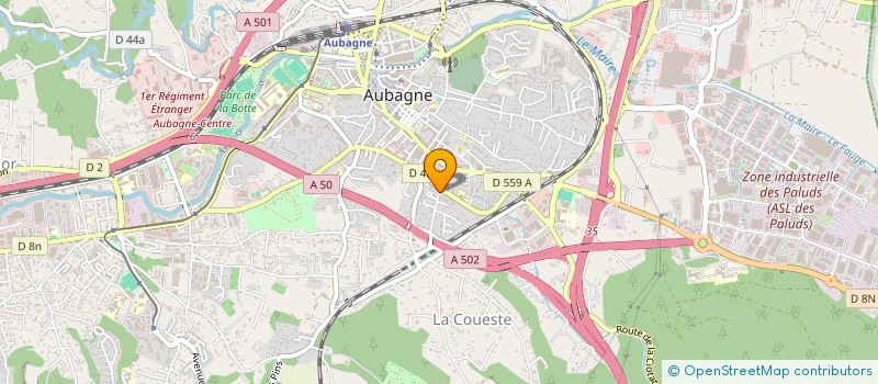 localisation de l'entreprise SARL AUTOGLAS SERVICES à AUBAGNE