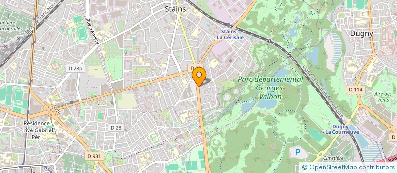 localisation de l'entreprise SARL AUTOMOBILE ACCESSOIRES DAVILLE  STAINS