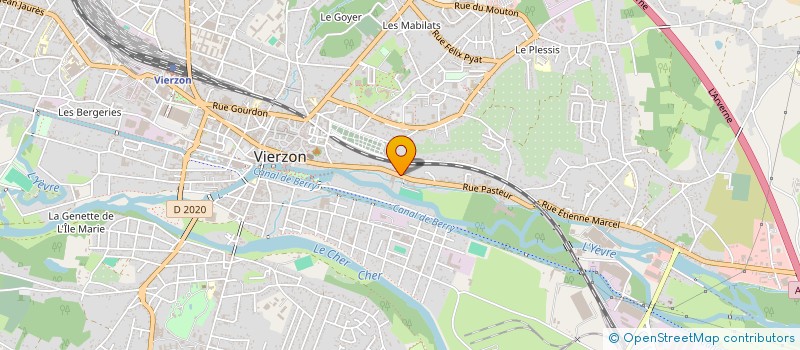 localisation de l'entreprise SARL AUTOMOBILES DU PAYS DE VIERZON  VIERZON