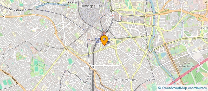 localisation de l'entreprise SARL AUTOMOBILES SAINTE CATHERINE à MONTPELLIER