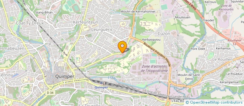 localisation de l'entreprise SARL AUTOS NEGOCE à QUIMPER