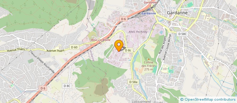 localisation de l'entreprise SARL AUTOS PNEUS SERVICES  GARDANNE