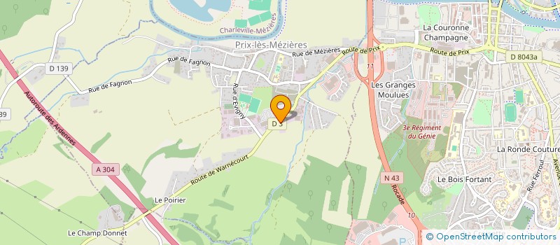 localisation de l'entreprise SARL AUTOS PRIX  PRIX-LES-MEZIERES