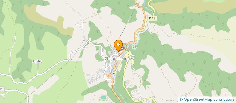 localisation de l'entreprise SARL AUVERGNE DIAGNOSTICS SERVICES IMMOBILIERS à CHAUDES-AIGUES