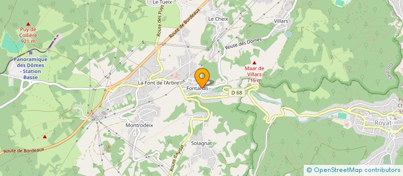 localisation de l'entreprise SARL AUVERGNE MULTI SERVIES  ORCINES