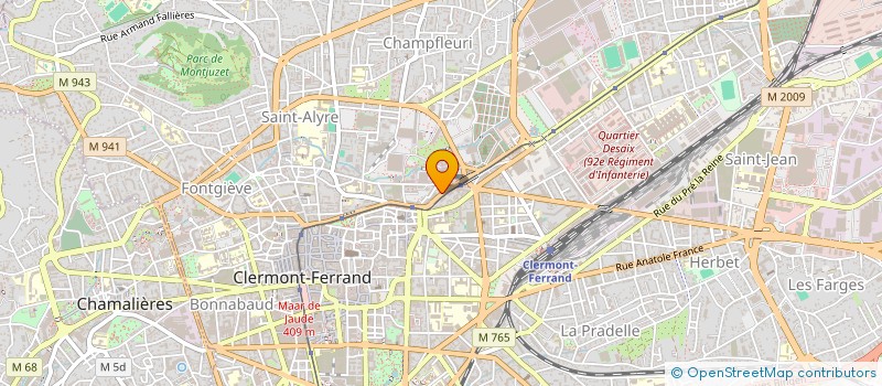 localisation de l'entreprise SARL AUVERGNE RESTAURATION  CLERMONT-FERRAND