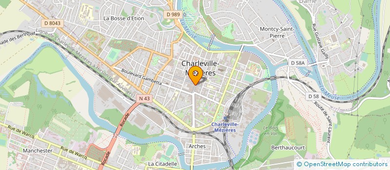 localisation de l'entreprise SARL AUX AMANDINES  CHARLEVILLE-MEZIERES