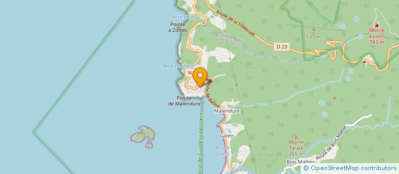 localisation de l'entreprise SARL AUX AQUANAUTES ANTILLAIS à BOUILLANTE